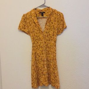 Mustard Button Up Dress *WORN ONCE*